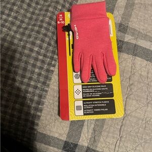 HEAD Pink fleece lined Gloves YOUTH